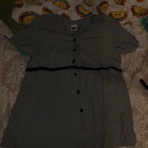 Vintage black and white dress